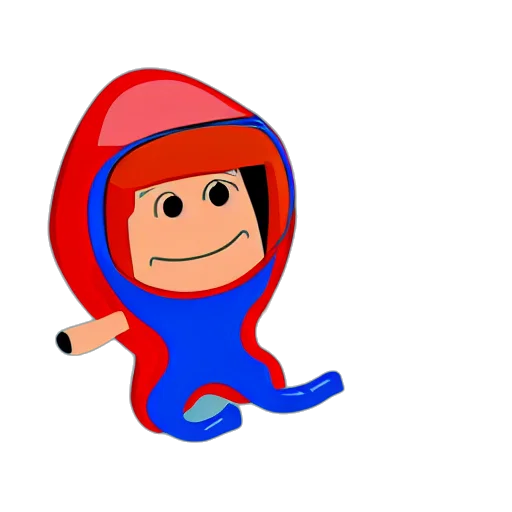 hat, cartoon, pixel art, 3d render transparent PNG cut-out