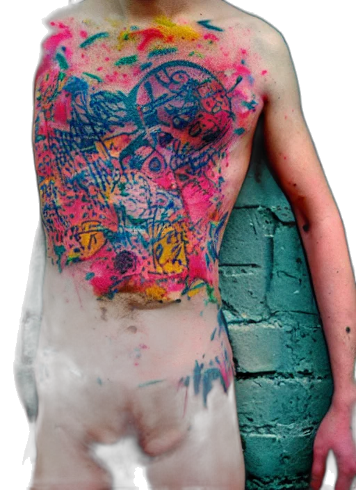 dress, jacket, vaporwave, cyberpunk transparent PNG cut-out