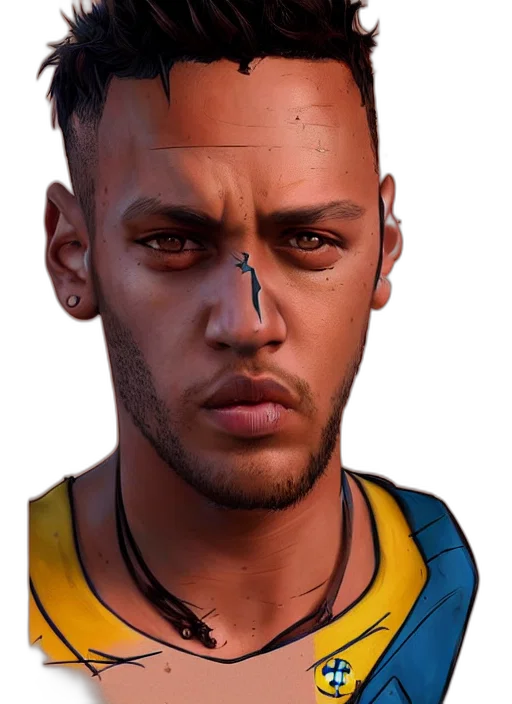face, dragon, photorealistic, cyberpunk transparent PNG cut-out