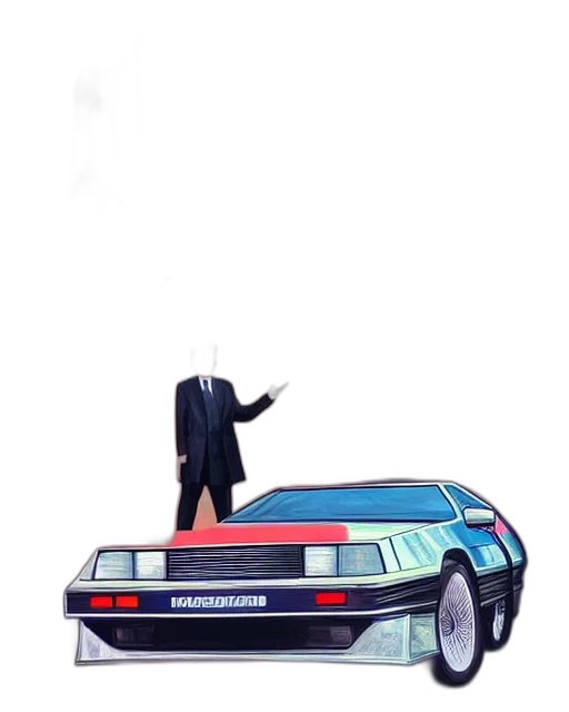 car, jacket, robot, weapon transparent PNG cut-out