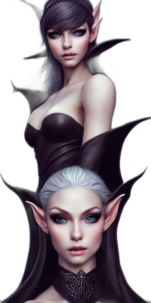 face, fantasy art, concept art, photorealistic transparent PNG cut-out