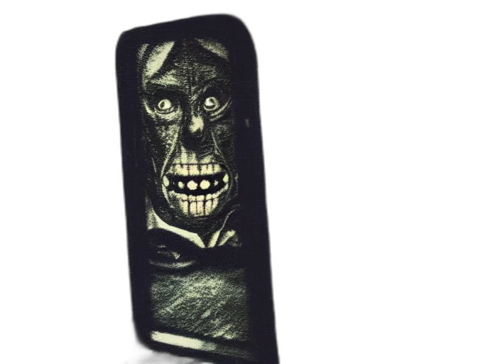 mask, face, ominous, polaroid transparent PNG cut-out