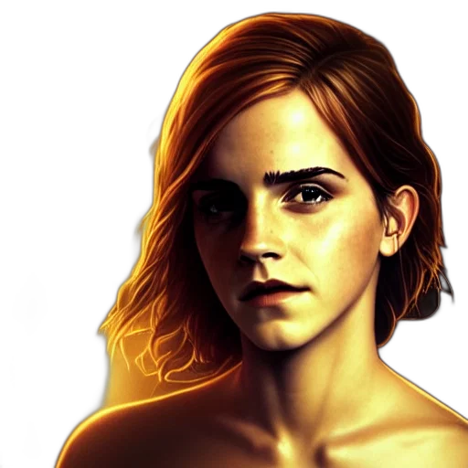 face, hair, photorealistic, concept art transparent PNG cut-out