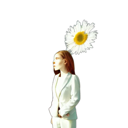 flower, staff, crown, jacket transparent PNG cut-out