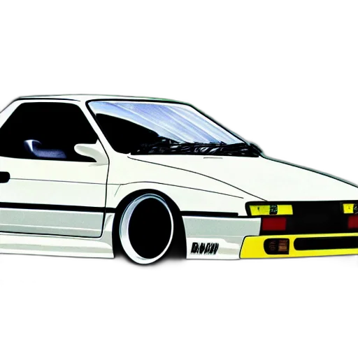 car, anime, concept art, photorealistic transparent PNG cut-out