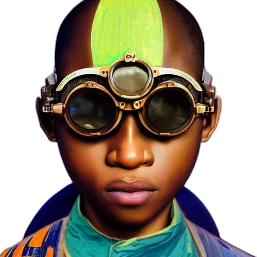 face, mask, staff, robot transparent PNG cut-out