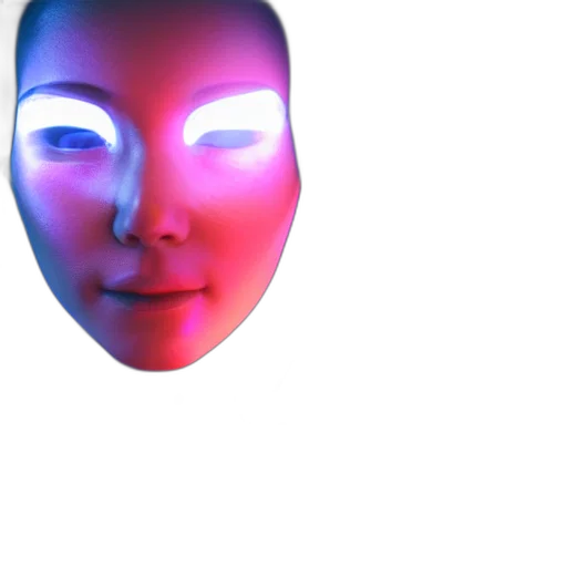 mask, face, robot, creature transparent PNG cut-out