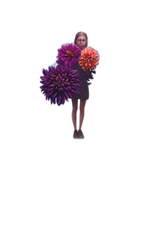 flower, hair, crown, dress transparent PNG cut-out