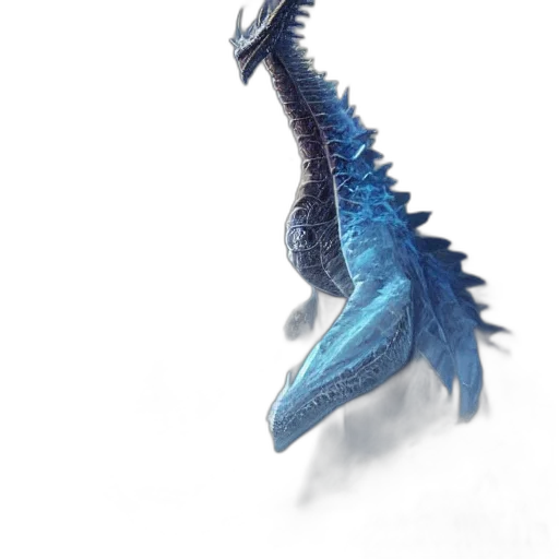 dragon, animal, creature, staff transparent PNG cut-out