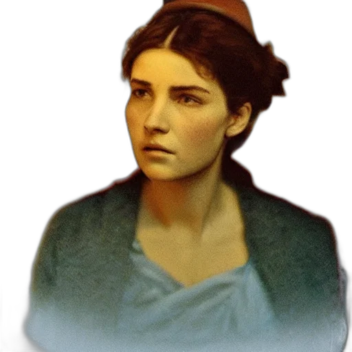 face, staff, hat, jewelry transparent PNG cut-out