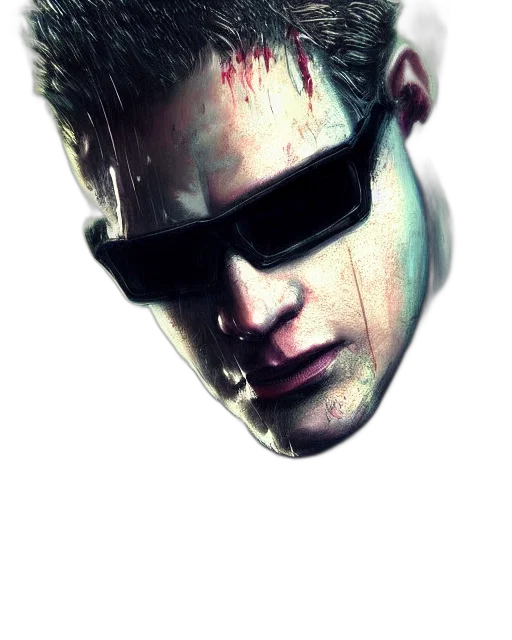 mask, face, cyberpunk, comic book art transparent PNG cut-out