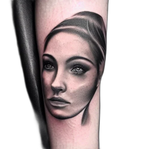 face, photorealistic, cartoon, tattoo transparent PNG cut-out