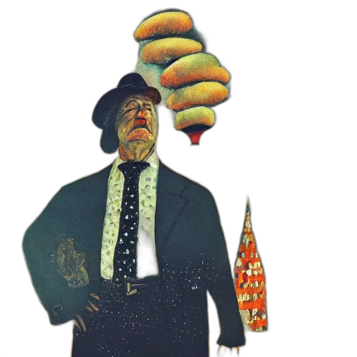 food, staff, umbrella, hat transparent PNG cut-out
