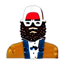 hat, staff, pixel art, cartoon transparent PNG cut-out