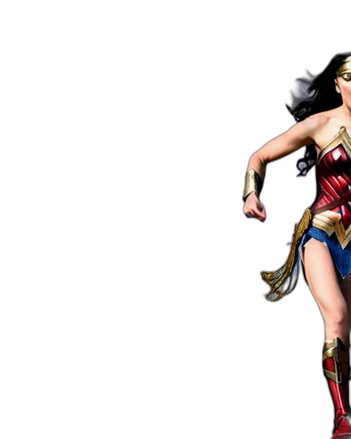 comic book art, concept art, gal, gadot transparent PNG cut-out