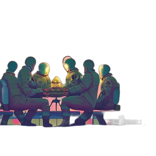 crown, staff, robot, jacket transparent PNG cut-out