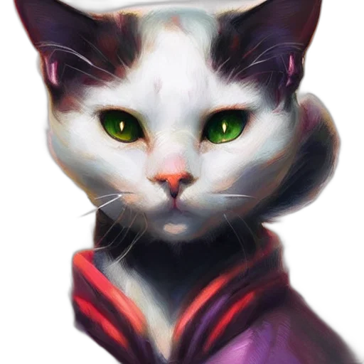 animal, face, creature, fantasy art transparent PNG cut-out