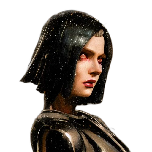 face, concept art, 3d render, fantasy art transparent PNG cut-out