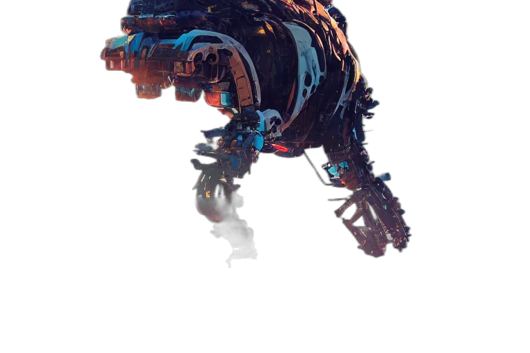 robot, dragon, creature, weapon transparent PNG cut-out