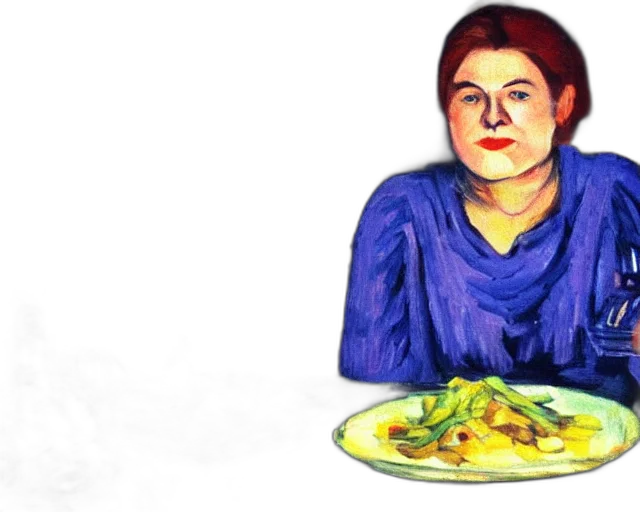 food, face, photorealistic, watercolor transparent PNG cut-out