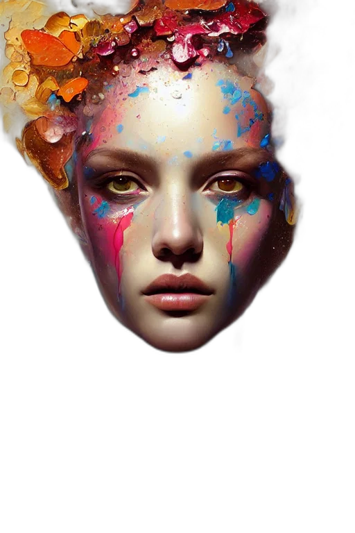 face, mask, crown, jewelry transparent PNG cut-out