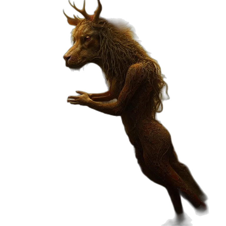 animal, creature, dragon, staff transparent PNG cut-out