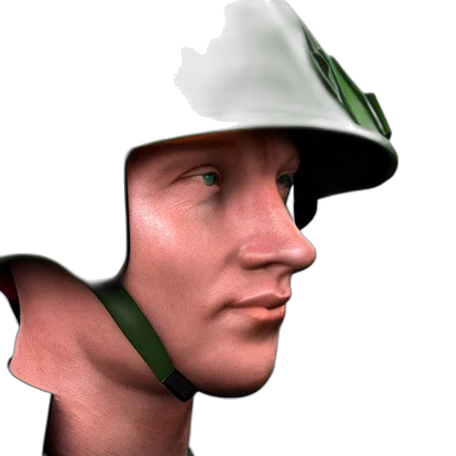 hat, face, staff, weapon transparent PNG cut-out