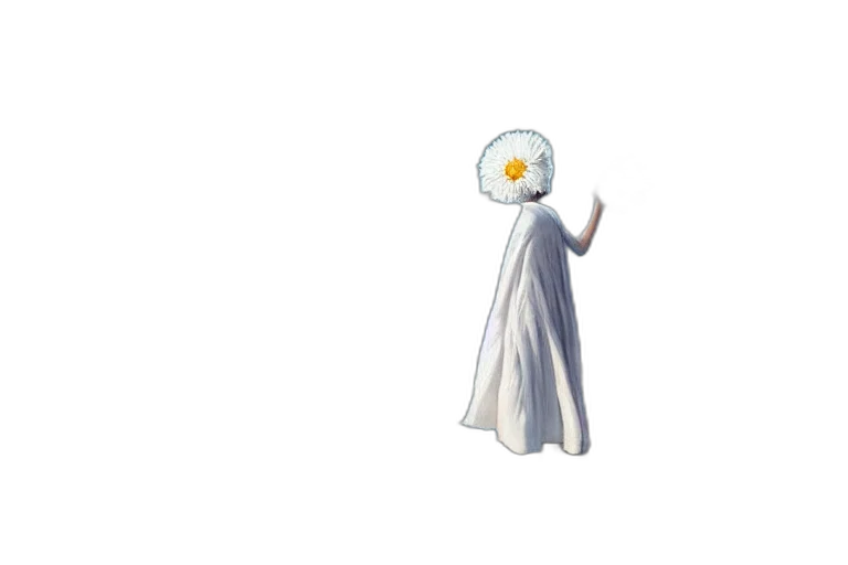 mask, dress, staff, creature transparent PNG cut-out