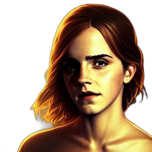 face, hair, photorealistic, concept art transparent PNG cut-out