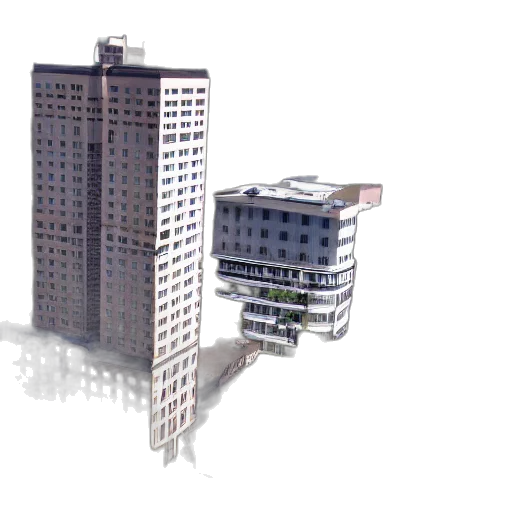 building, 3d render, concept art, photorealistic transparent PNG cut-out