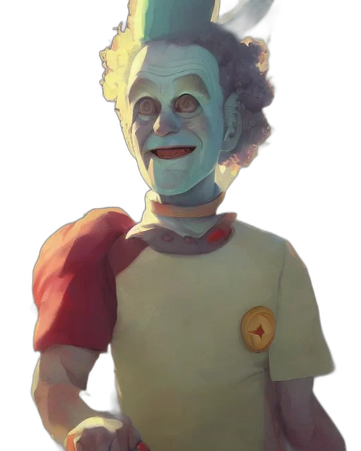 face, mask, creature, staff transparent PNG cut-out