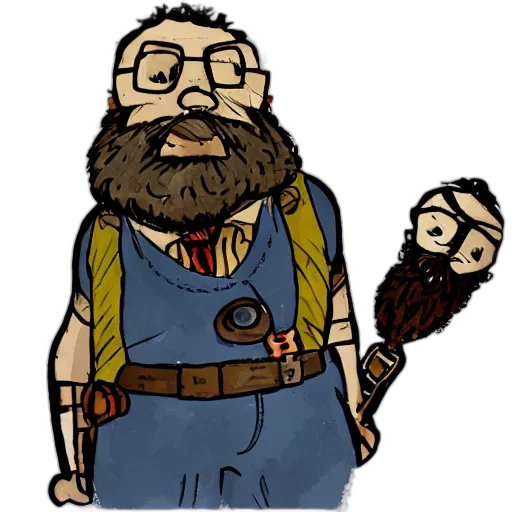 staff, cartoon, concept art, pixel art transparent PNG cut-out
