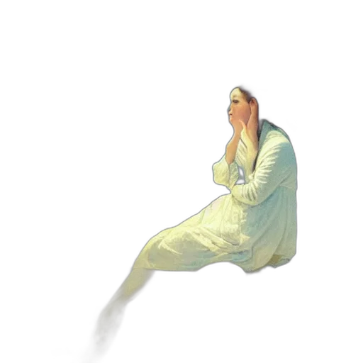 dress, face, staff, creature transparent PNG cut-out