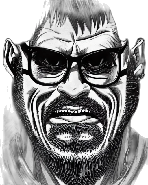 face, creature, comic book art, cartoon transparent PNG cut-out