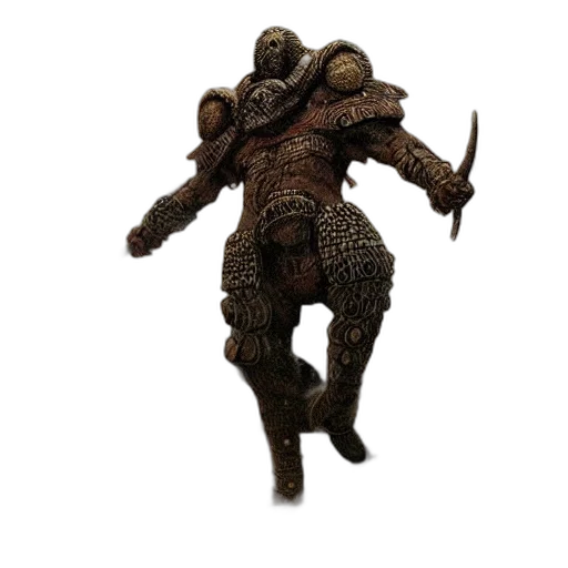 robot, creature, staff, weapon transparent PNG cut-out