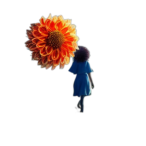 flower, umbrella, crown, dress transparent PNG cut-out