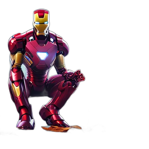 robot, concept art, 3d render, comic book art transparent PNG cut-out