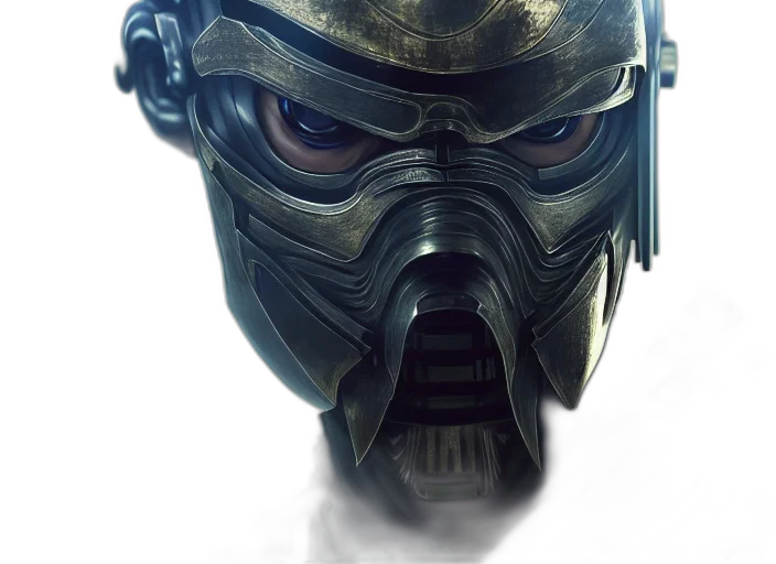 mask, face, concept art, photorealistic transparent PNG cut-out