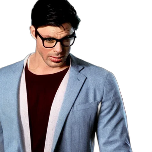 jacket, bald, clark, kent transparent PNG cut-out