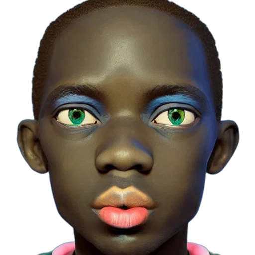 face, mask, robot, creature transparent PNG cut-out