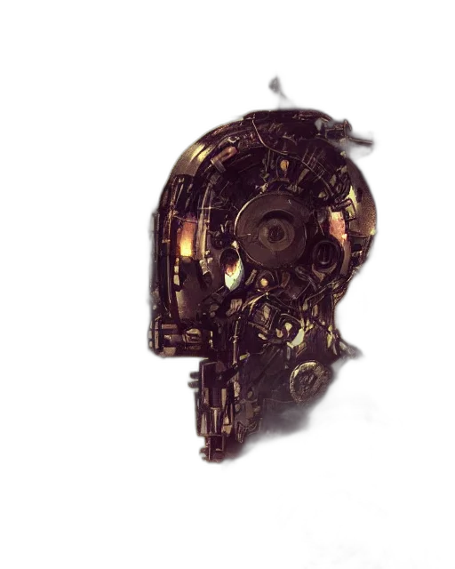 mask, robot, weapon, crown transparent PNG cut-out