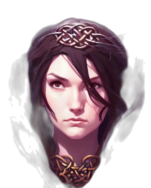 face, staff, crown, jewelry transparent PNG cut-out