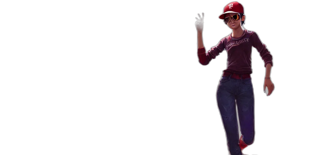 hat, robot, creature, staff transparent PNG cut-out