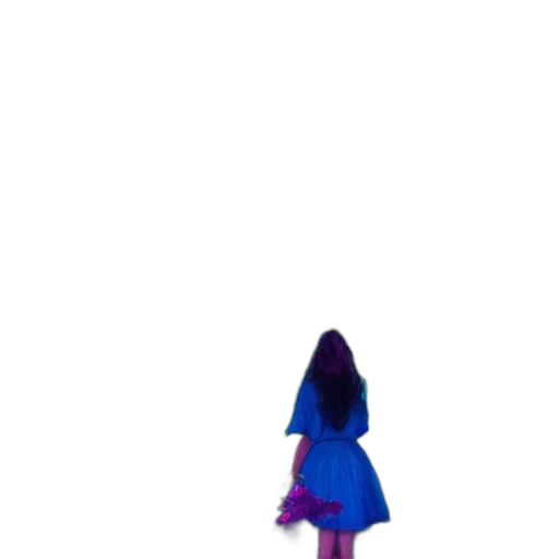dress, creature, robot, hair transparent PNG cut-out