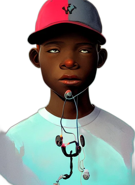 face, staff, hat, robot transparent PNG cut-out