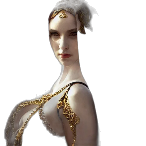 jewelry, dress, crown, staff transparent PNG cut-out