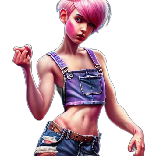 concept art, cyberpunk, fantasy art, pixel art transparent PNG cut-out