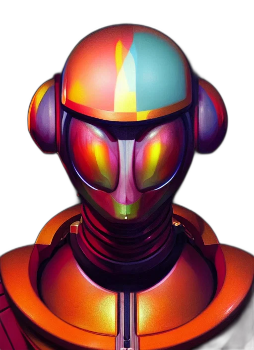 robot, mask, face, jacket transparent PNG cut-out