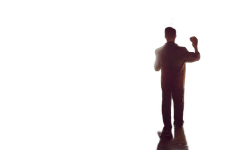 staff, jacket, robot, 3d render transparent PNG cut-out