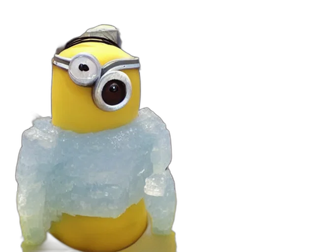creature, bottle, 3d render, ice transparent PNG cut-out